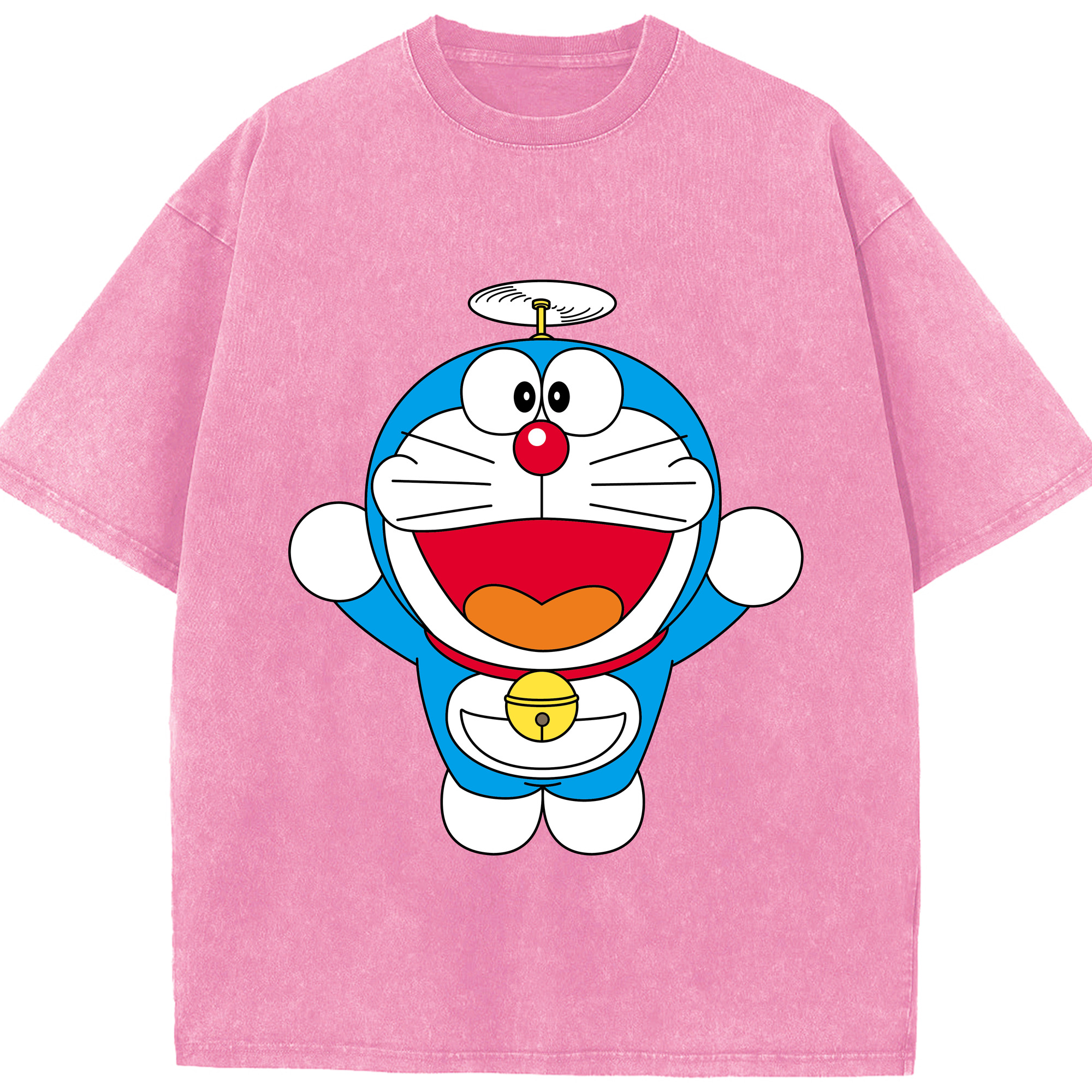 （画像用） ドラえもん Doraemon 綿100% ヴィンテージ風 半袖Tシャツ（フロントプリント）